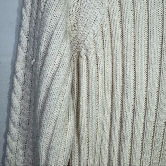 Club Monaco Simonya Cable-Knit Dress 100% Wool Size Small Neutral - Picture 10 of 13